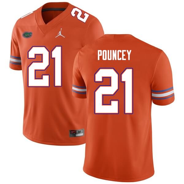 NCAA Florida Gators Ethan Pouncey Men's #21 Nike Orange Stitched Authentic College Football Jersey UIQ5764RP